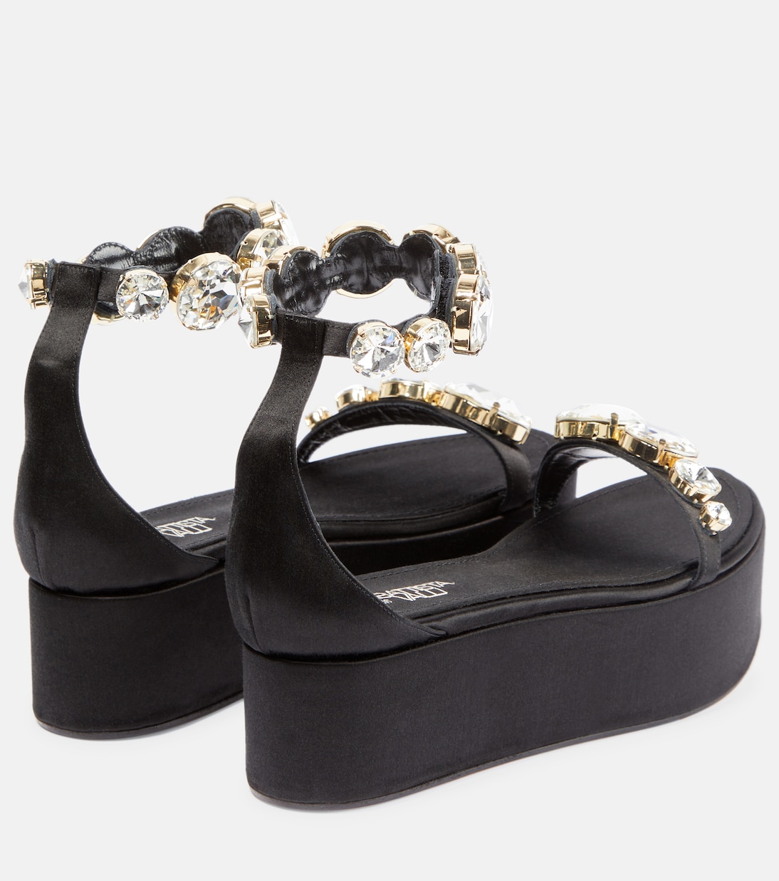 Sandalias de satén adornadas | Giambattista Valli