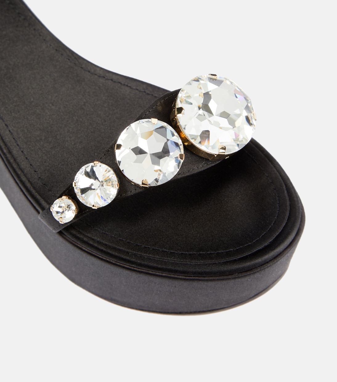 Sandalias de satén adornadas | Giambattista Valli