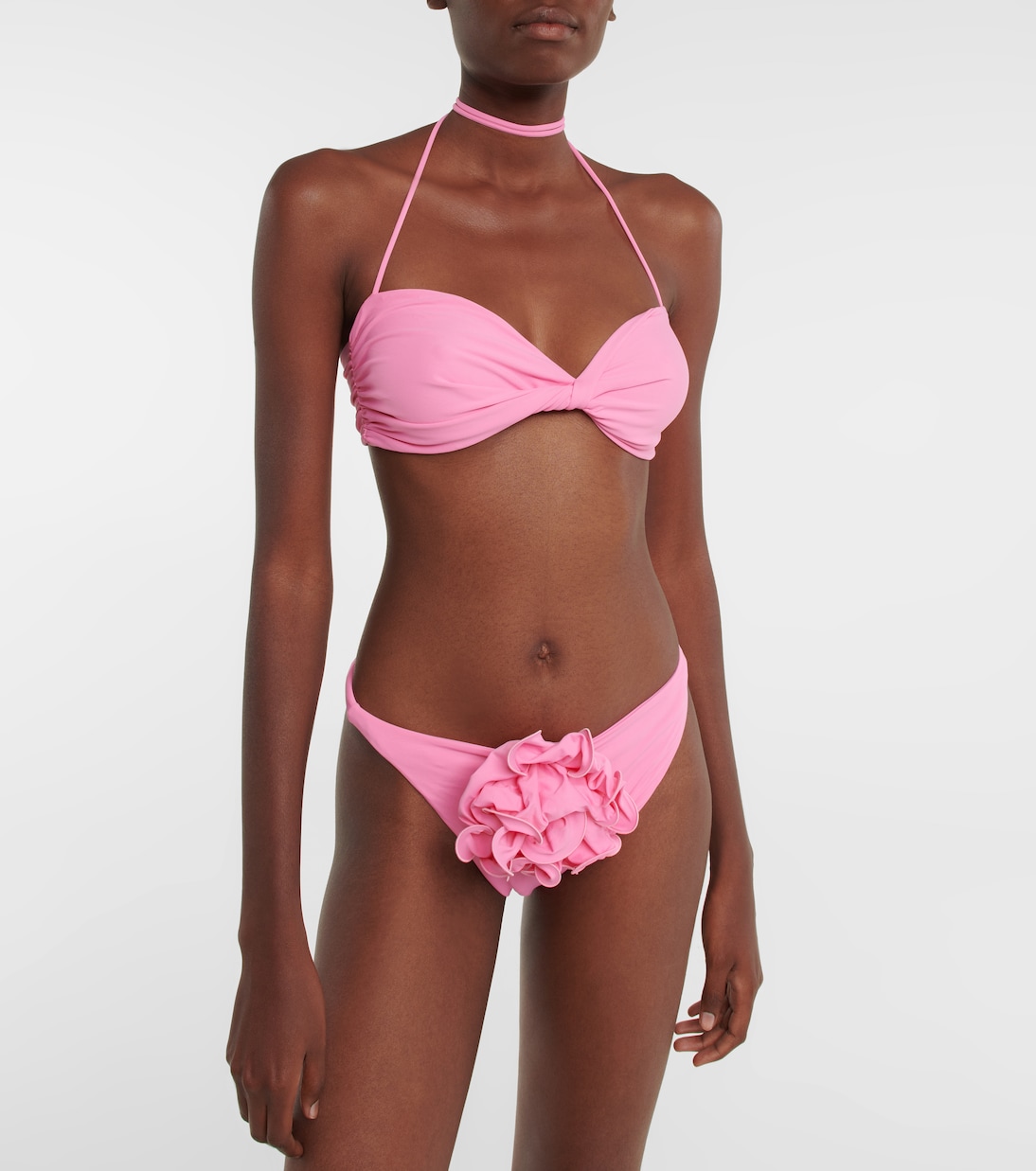 Twist-detail halterneck bikini top | Magda Butrym