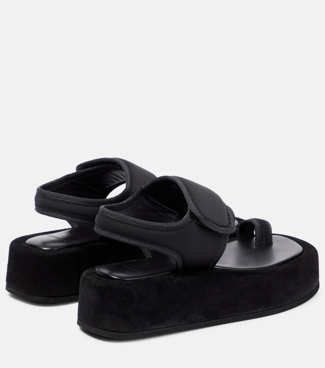 Neoprene and suede platform sandals | Wardrobe.NYC