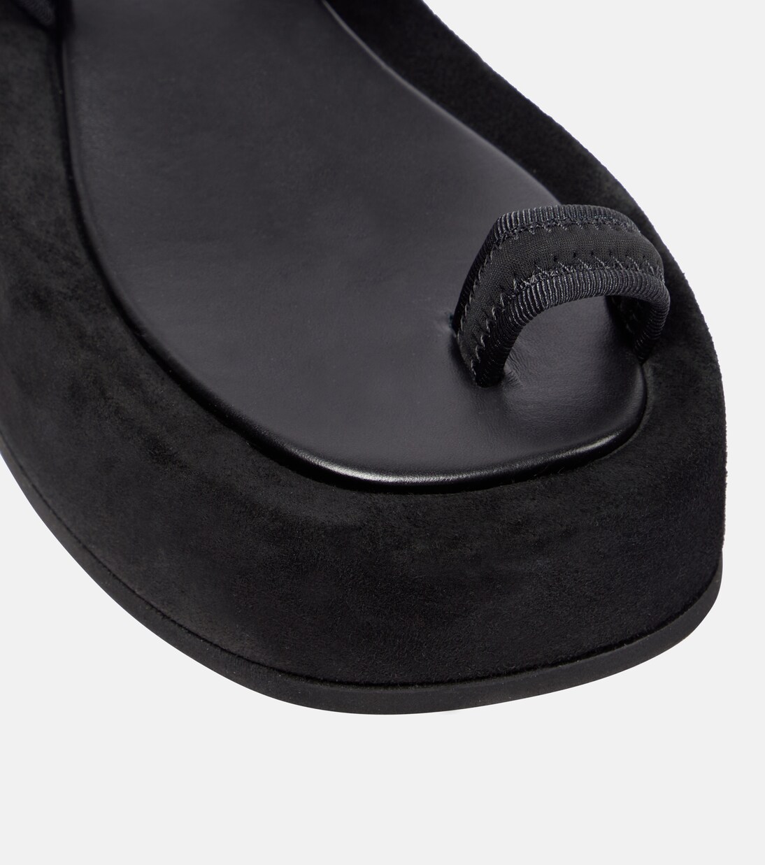 Neoprene and suede platform sandals | Wardrobe.NYC
