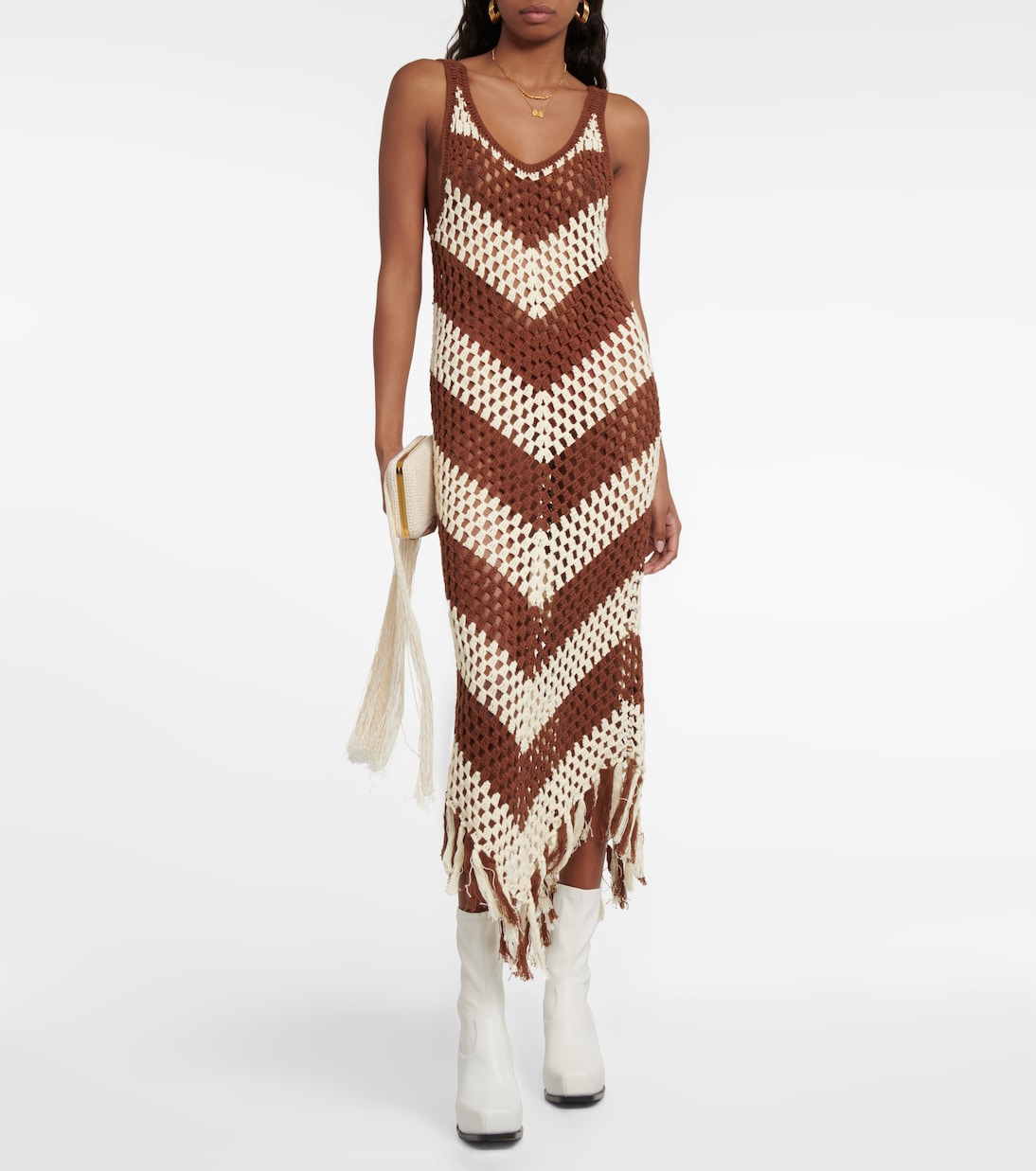 Vestido midi Mellor de algodón | Dodo Bar Or