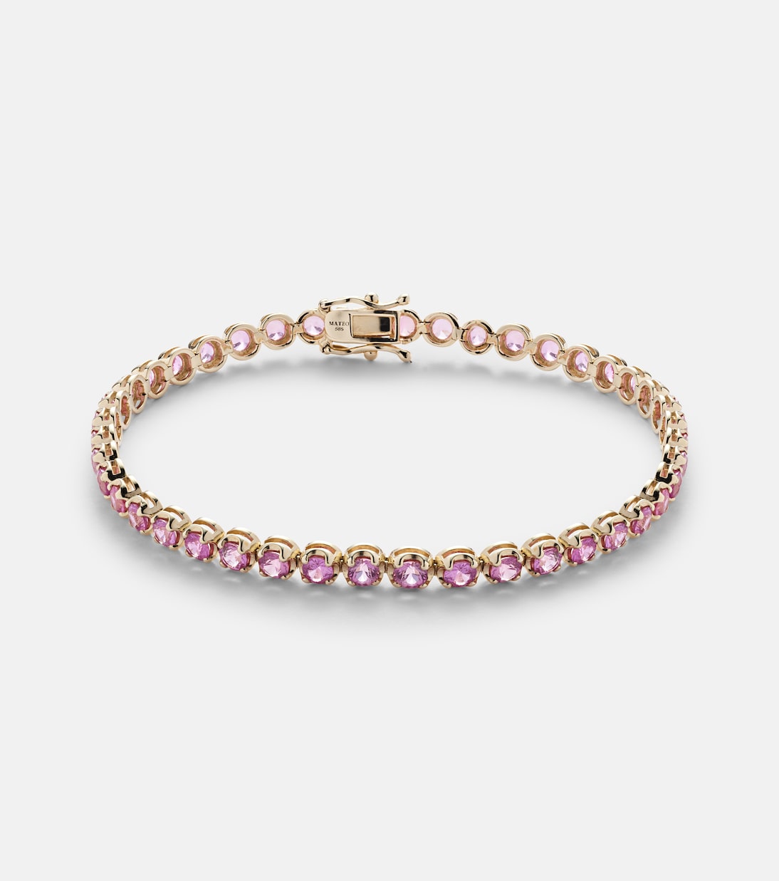 Bracciale sportivo in oro 14kt MATEO con zaffiri, stile giovane e moderno