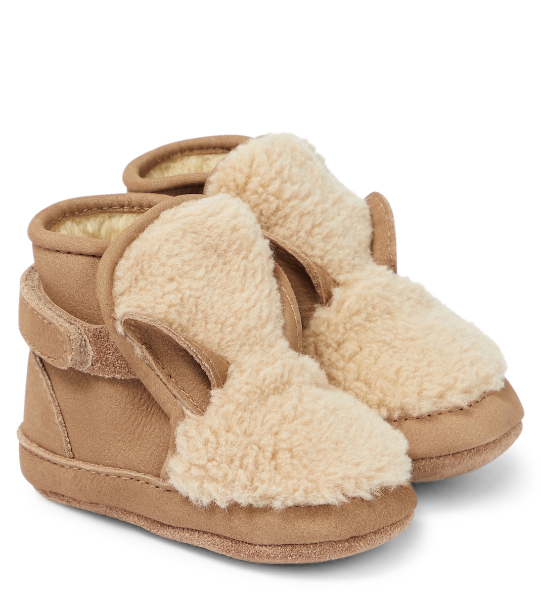 Baby - Scarpine Richy in pelliccia sintetica e pelle | Donsje