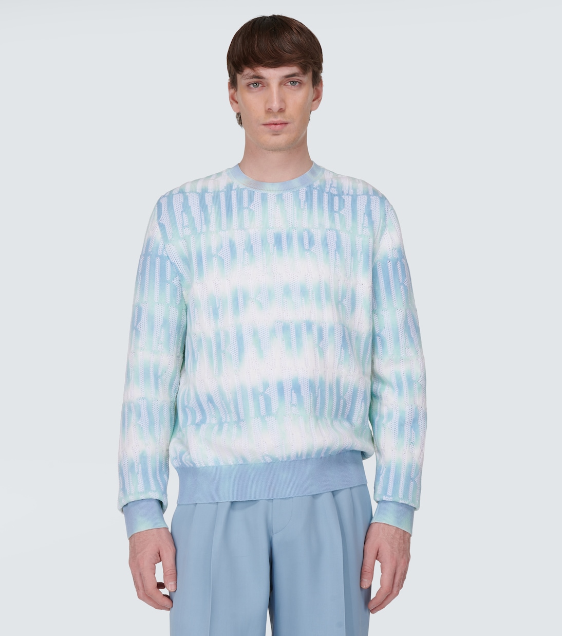 Pull en coton et cachemire mélangés à logo | Amiri