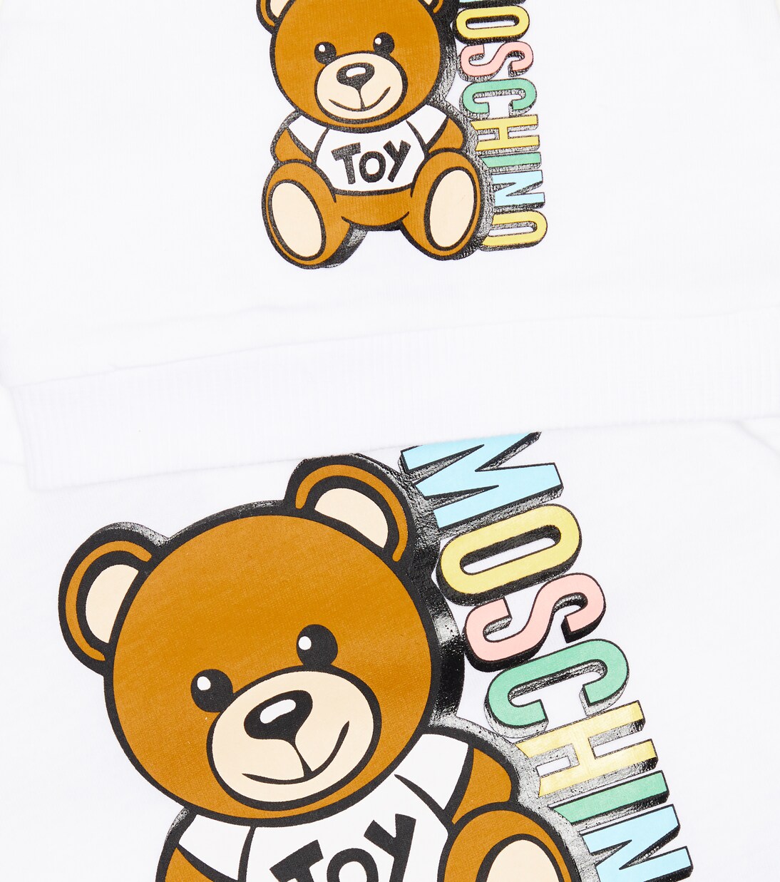 Baby - Tutina, cappello e bavaglino in misto cotone | Moschino Kids