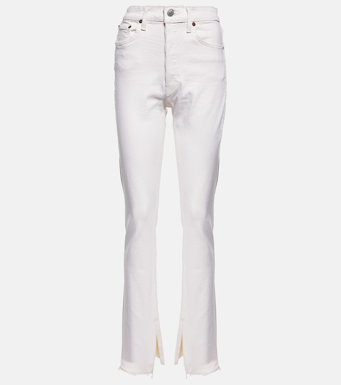 High rise jeans white discount