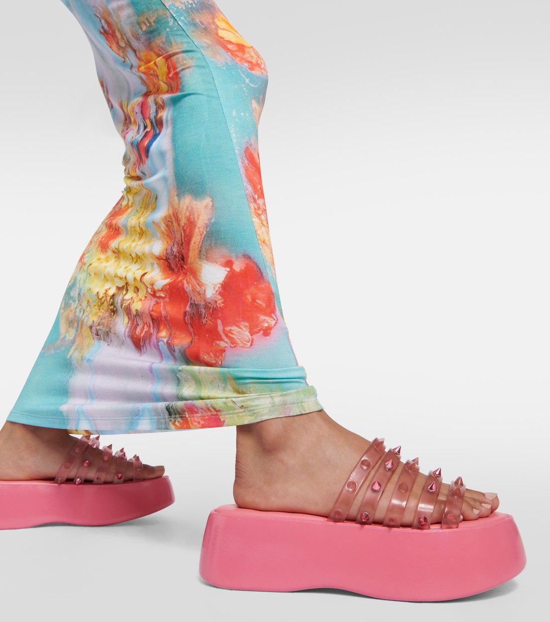 x Melissa Becky Punk platform slides | Jean Paul Gaultier
