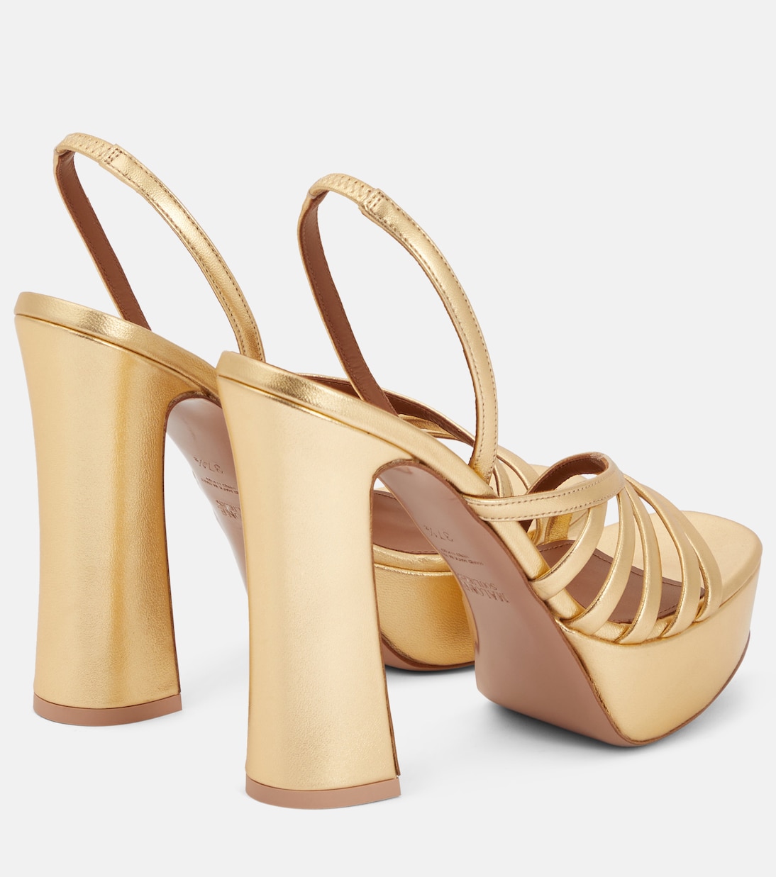 Amaya 125 leather platform sandals | Malone Souliers