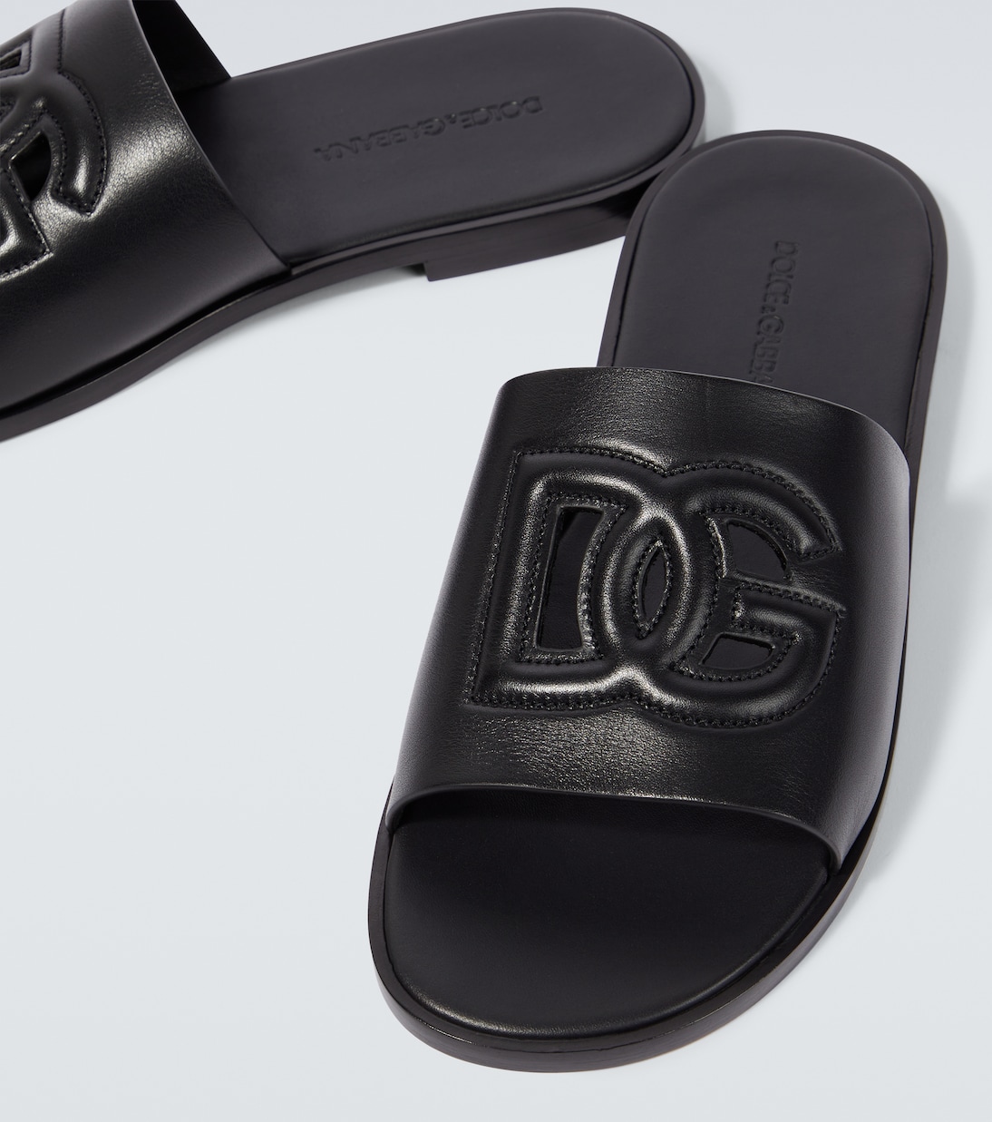 Pantoletten DG aus Leder | Dolce&Gabbana