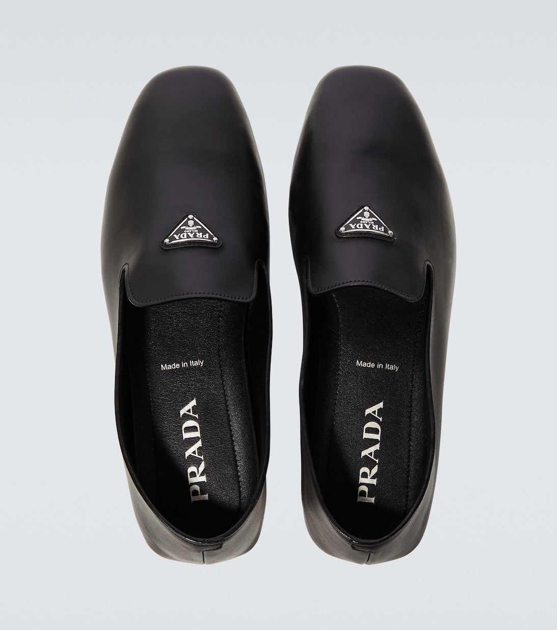 Slip-Ons aus Leder | Prada