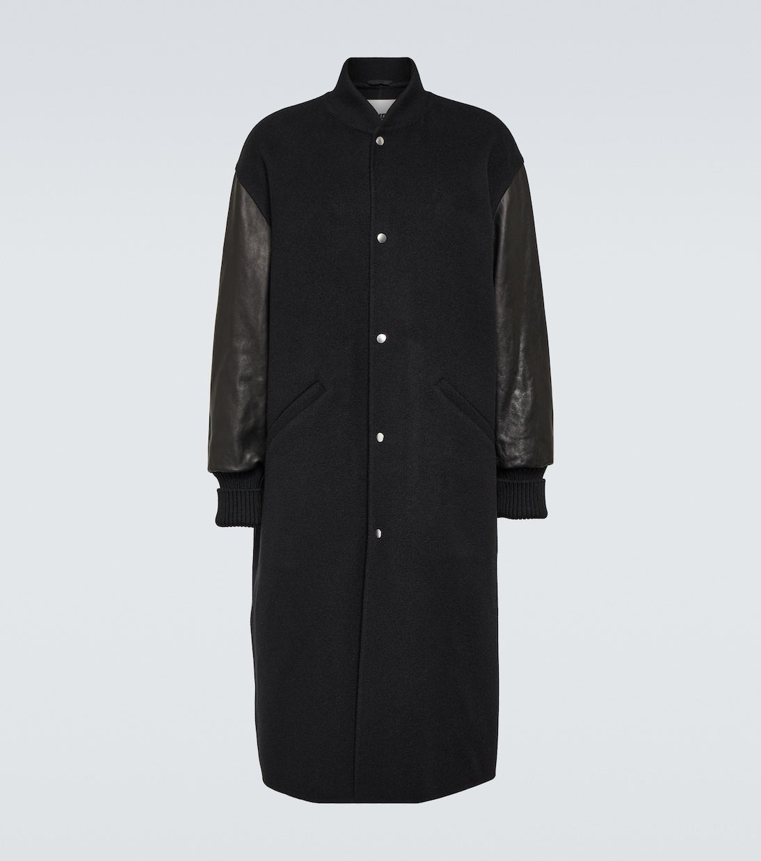 Mantel aus Kaschmir und Leder | Jil Sander