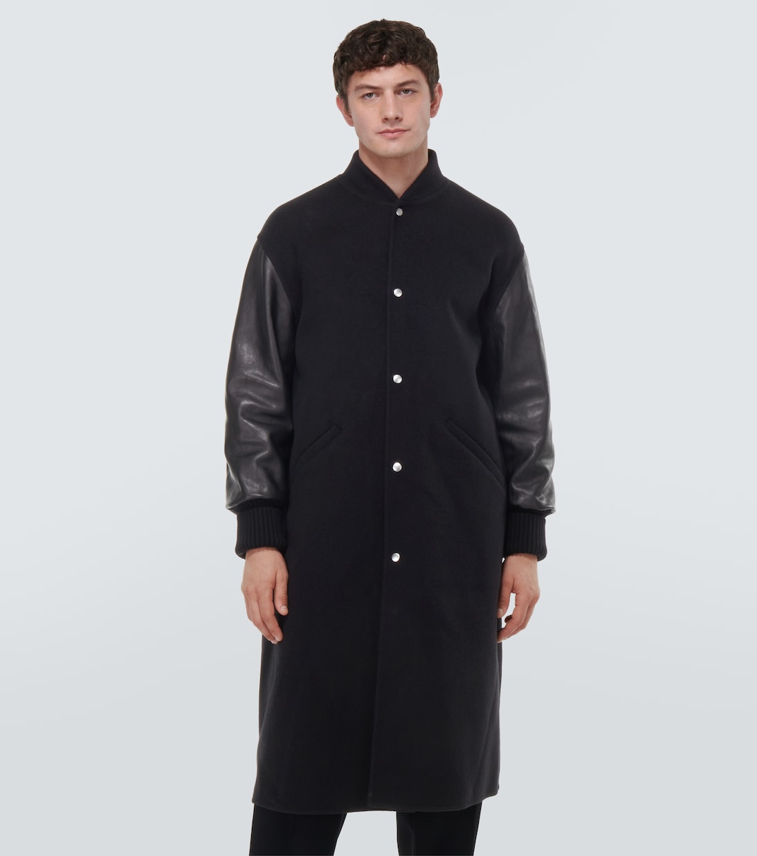 Mantel aus Kaschmir und Leder | Jil Sander