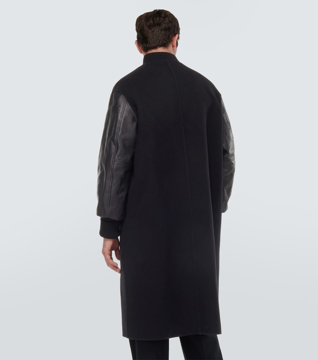 Mantel aus Kaschmir und Leder | Jil Sander