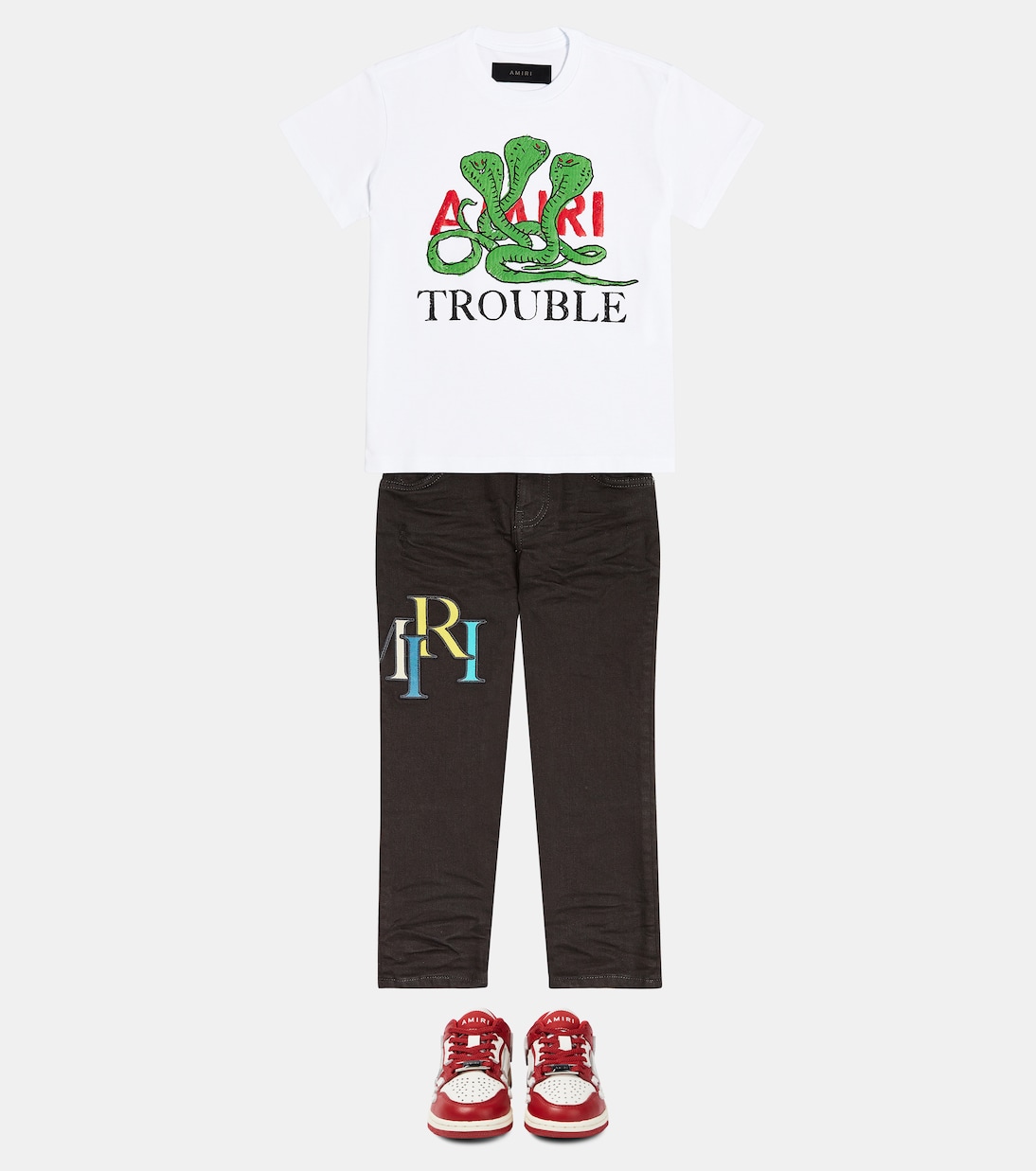 Logo cotton T-shirt | Amiri Kids