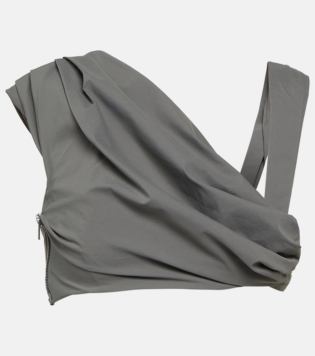 Draped jersey crop top | Entire Studios