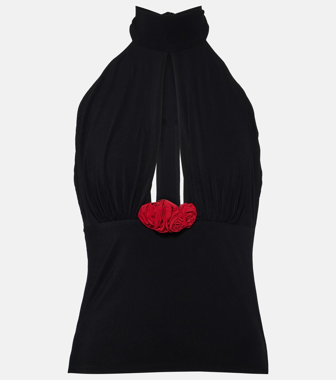 Cutout halterneck jersey top | Magda Butrym