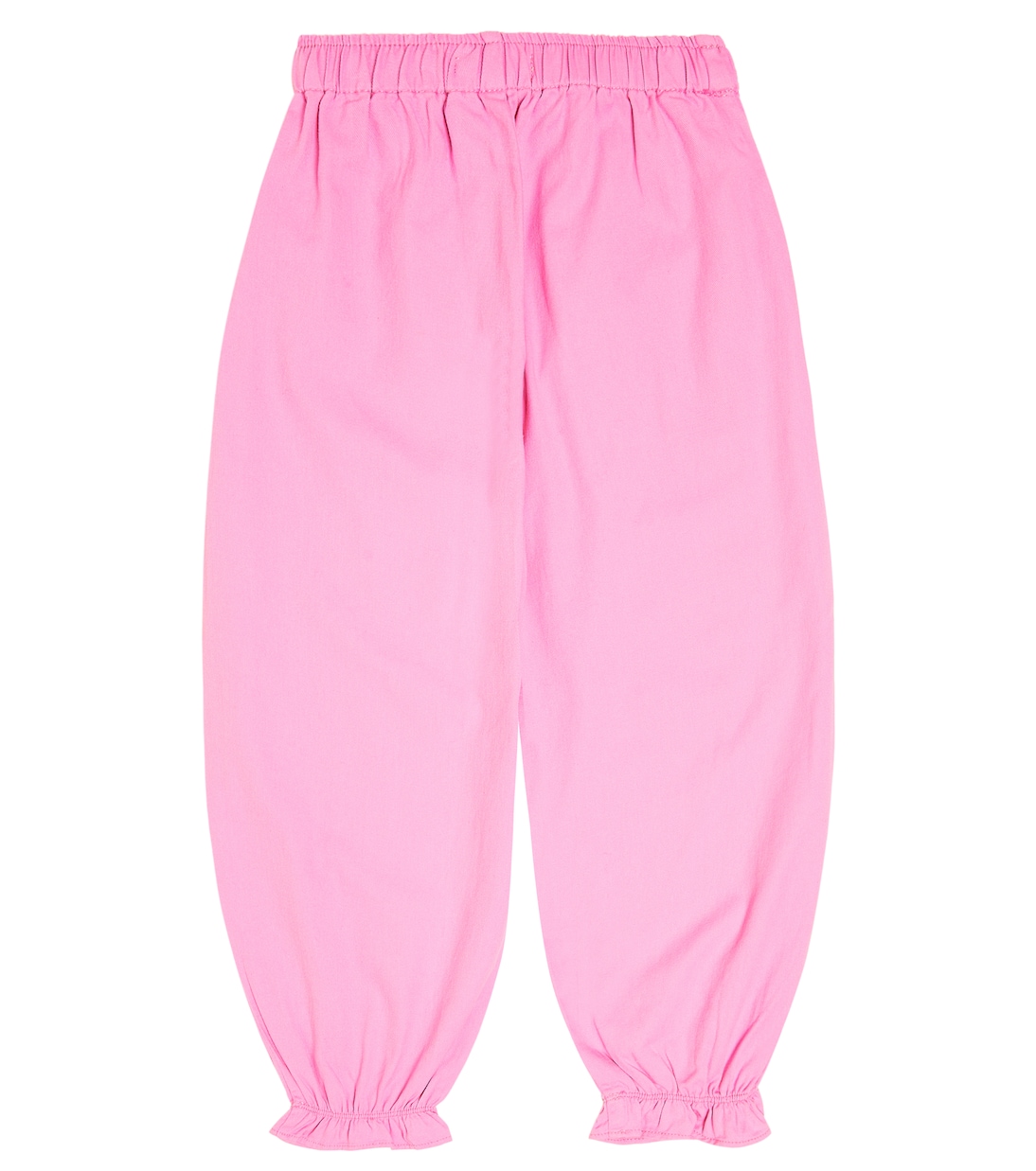Pantaloni in cotone con stampa e volant | Tinycottons