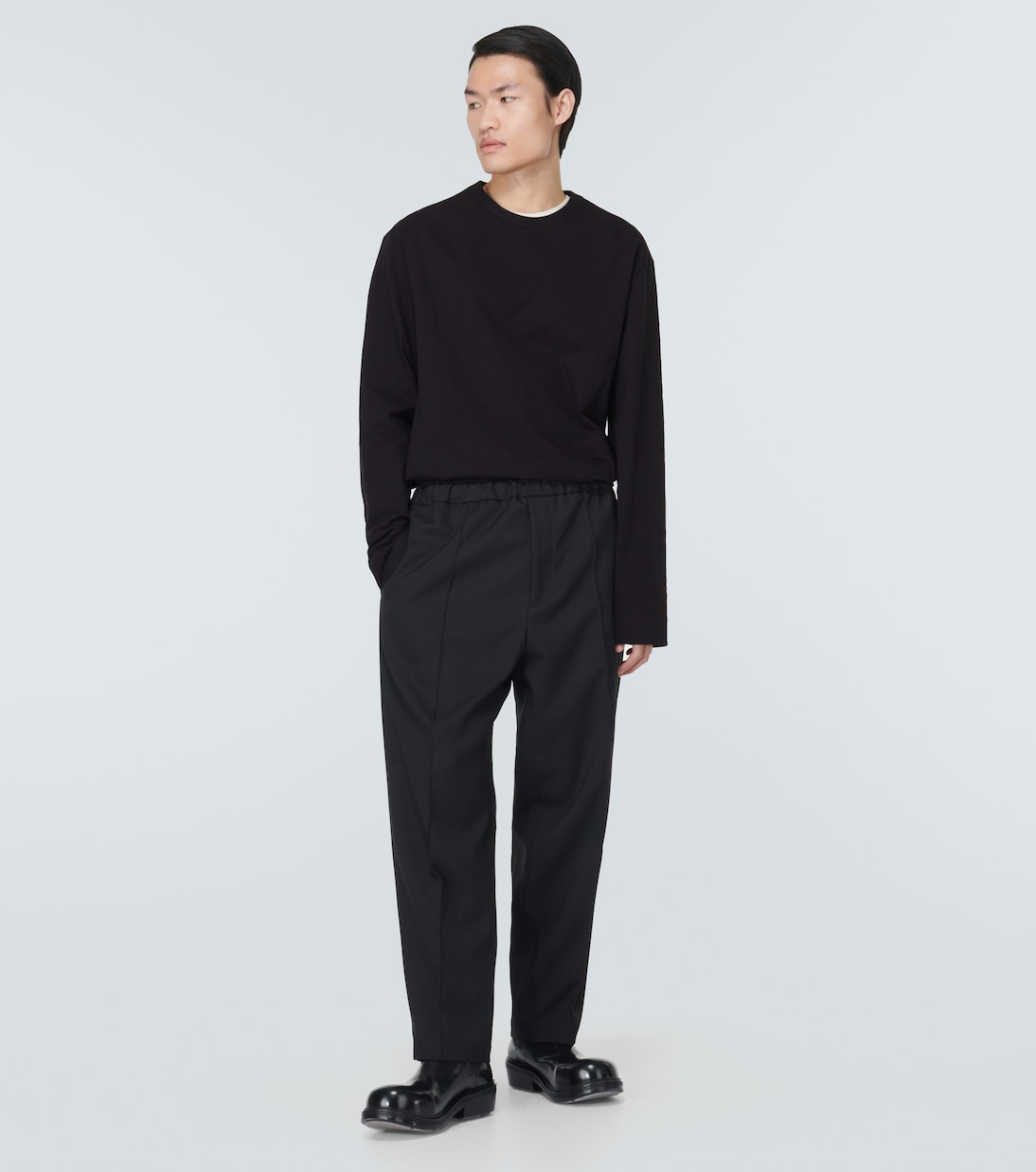 Oversize-Pullover aus einem Baumwollgemisch | Jil Sander