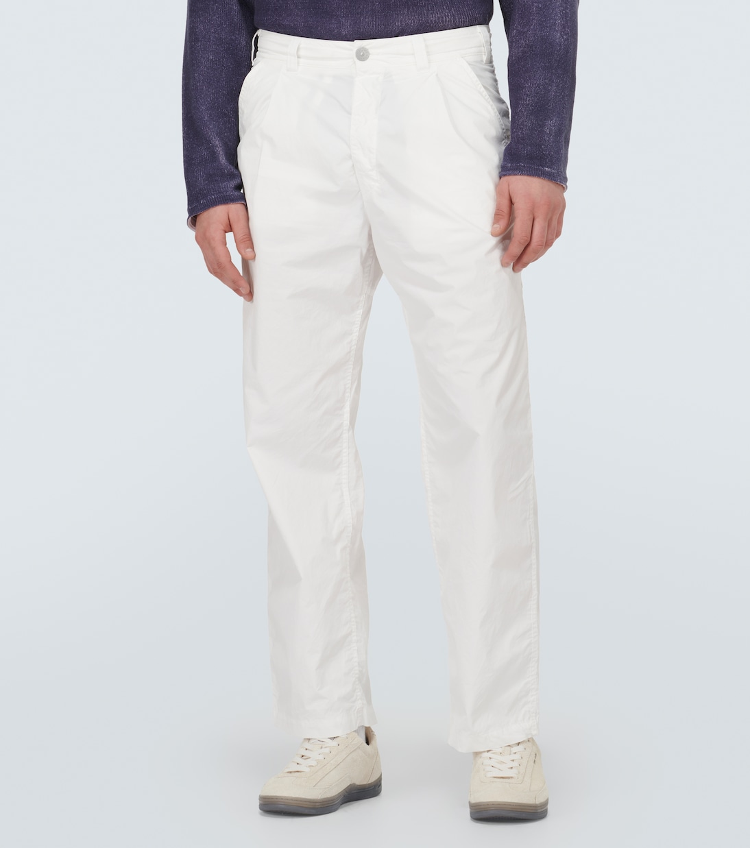 Pantalones rectos Marina de algodón | Stone Island