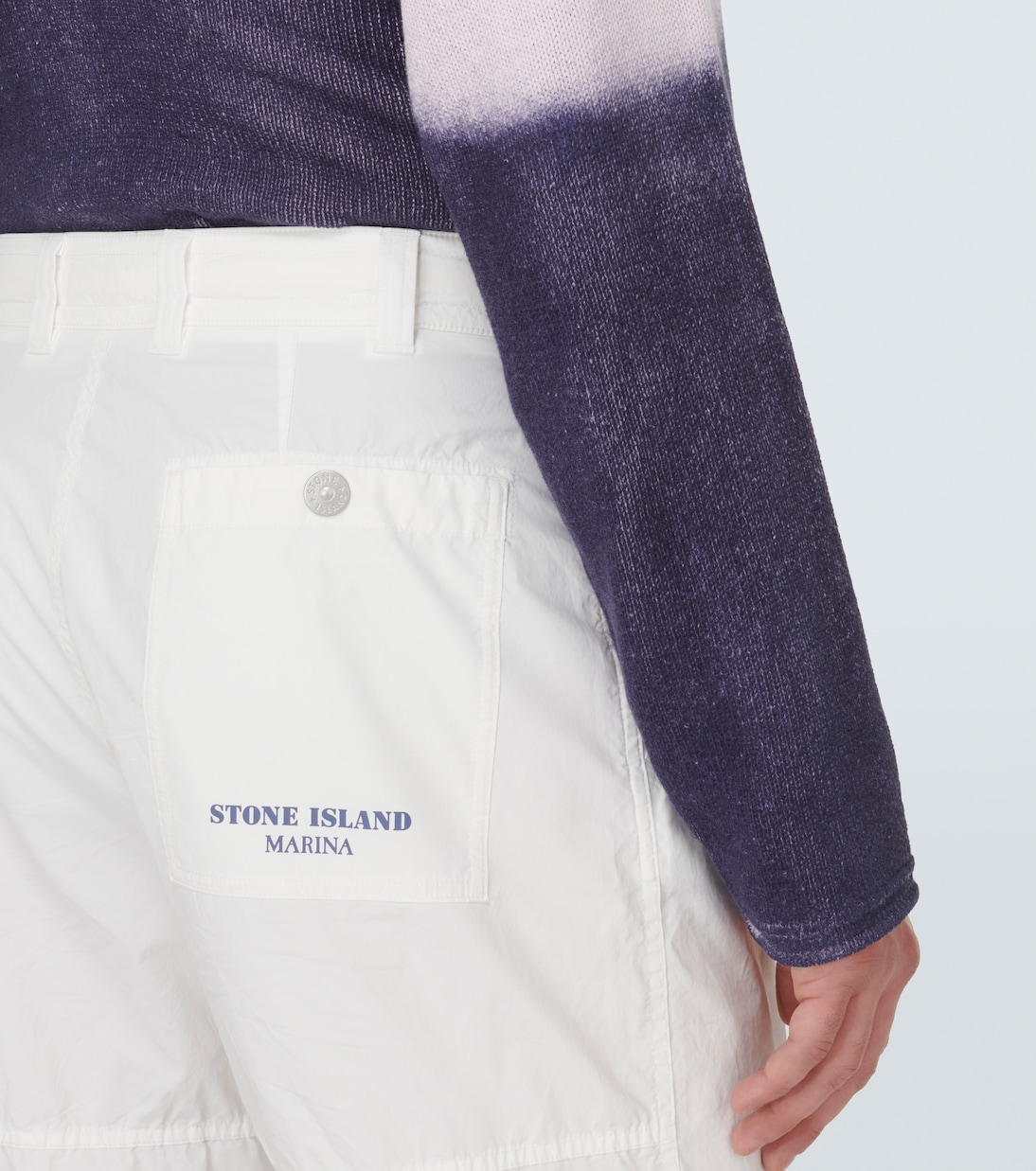 Pantalones rectos Marina de algodón | Stone Island