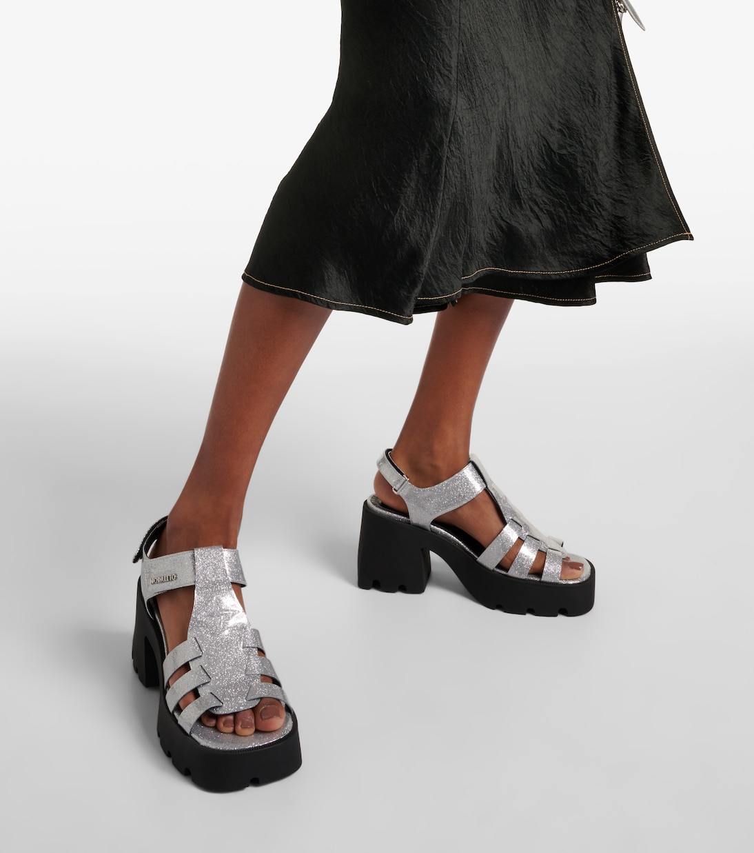 Plateausandalen Bulla Emma mit Glitter | Nodaleto