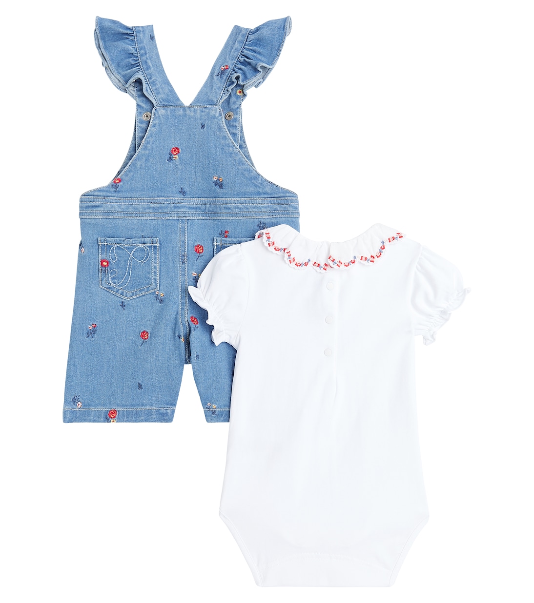 Bebé - set de mono en denim y body de algodón | Tartine et Chocolat