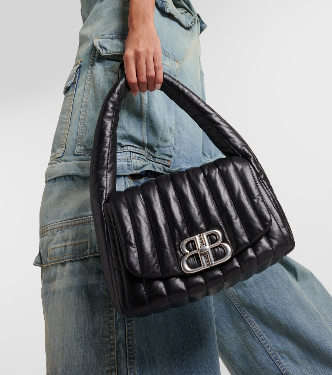 Borsa a spalla Monaco Small in pelle | Balenciaga