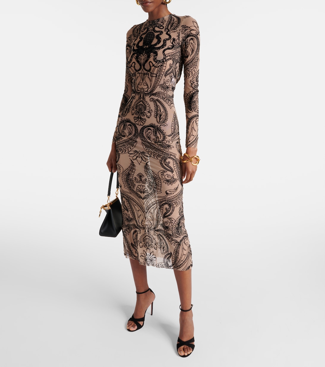 Vestido midi de tul estampado | Etro