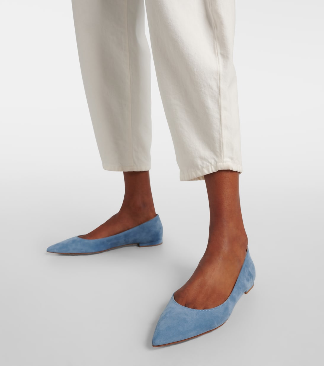 Suede ballet flats | Gianvito Rossi