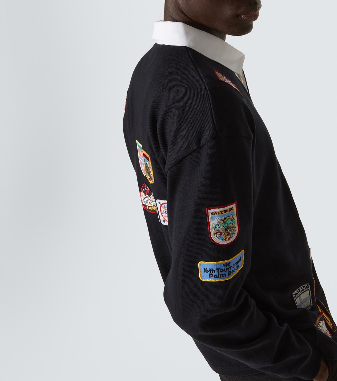 Polopullover Multi-Patch aus Baumwolle | Bode