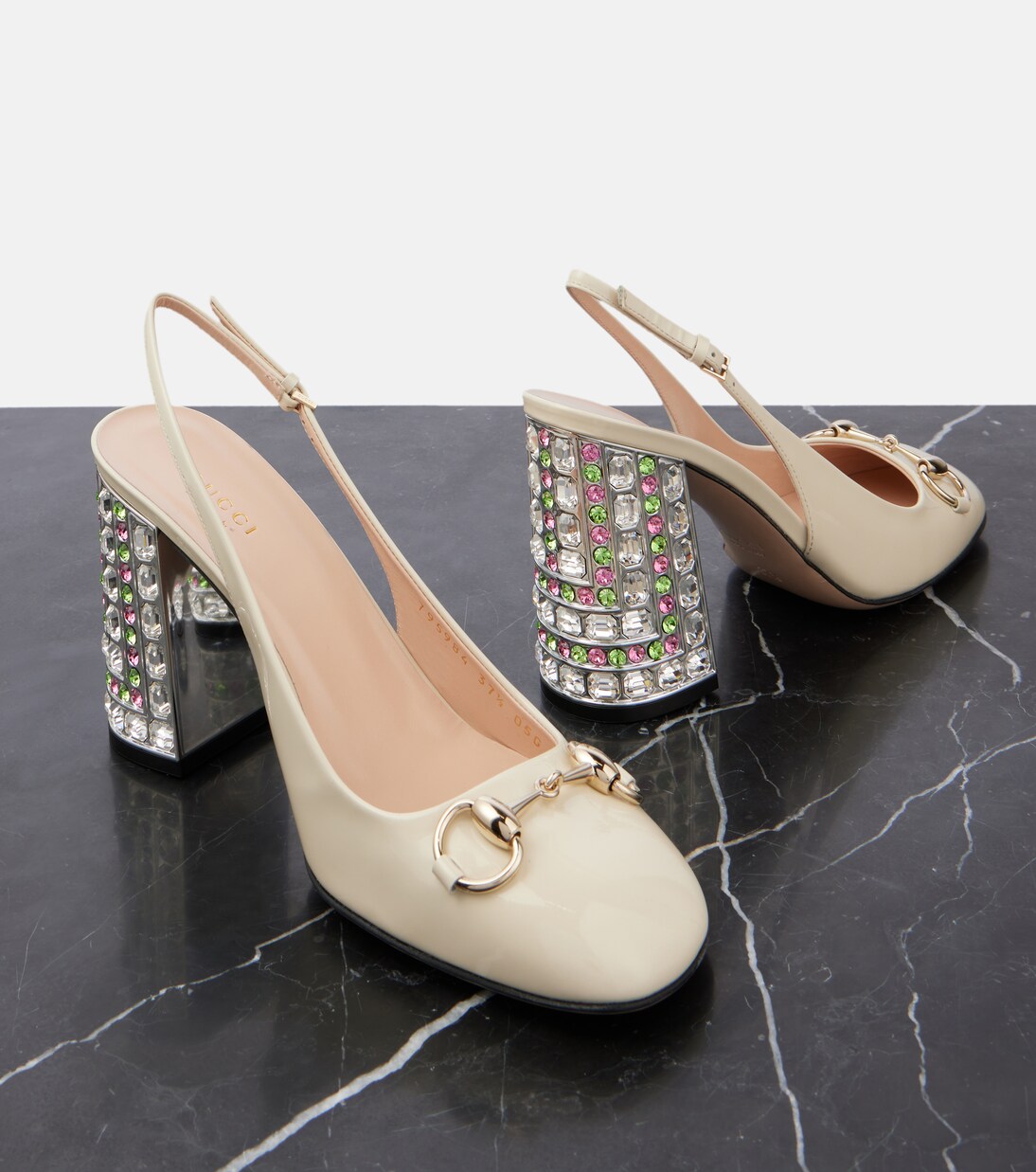 Gucci heels with pearls outlet