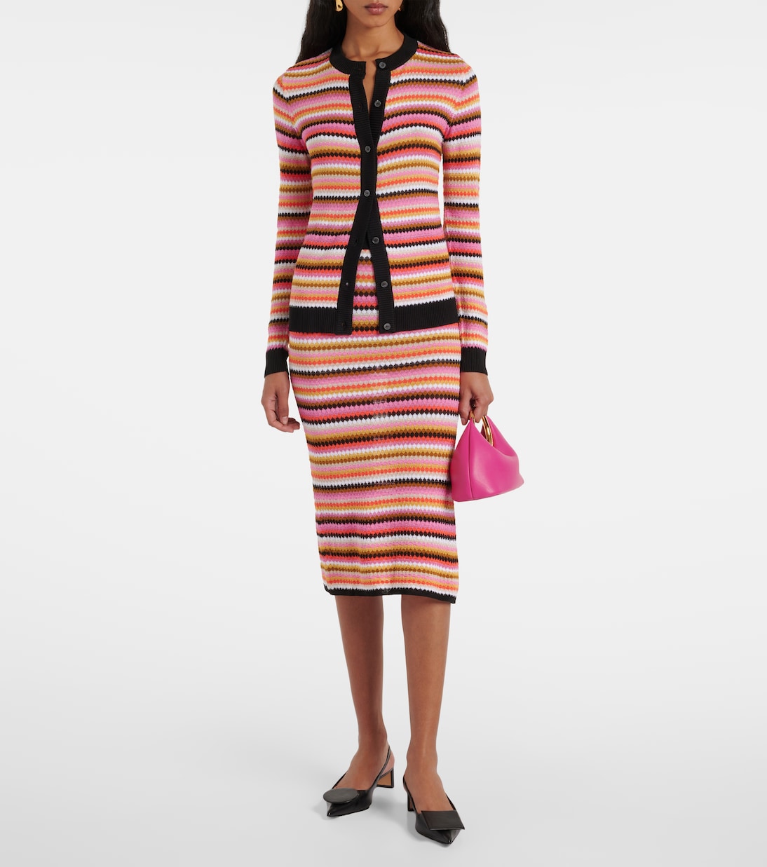 Striped cotton-blend cardigan | Missoni