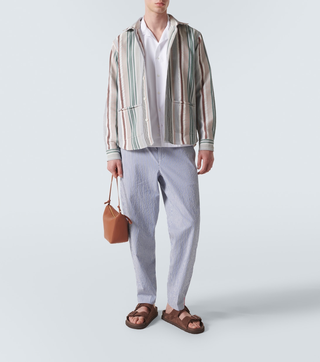 Pantalones Alex de sirsaca de mezcla de algodón | Orlebar Brown