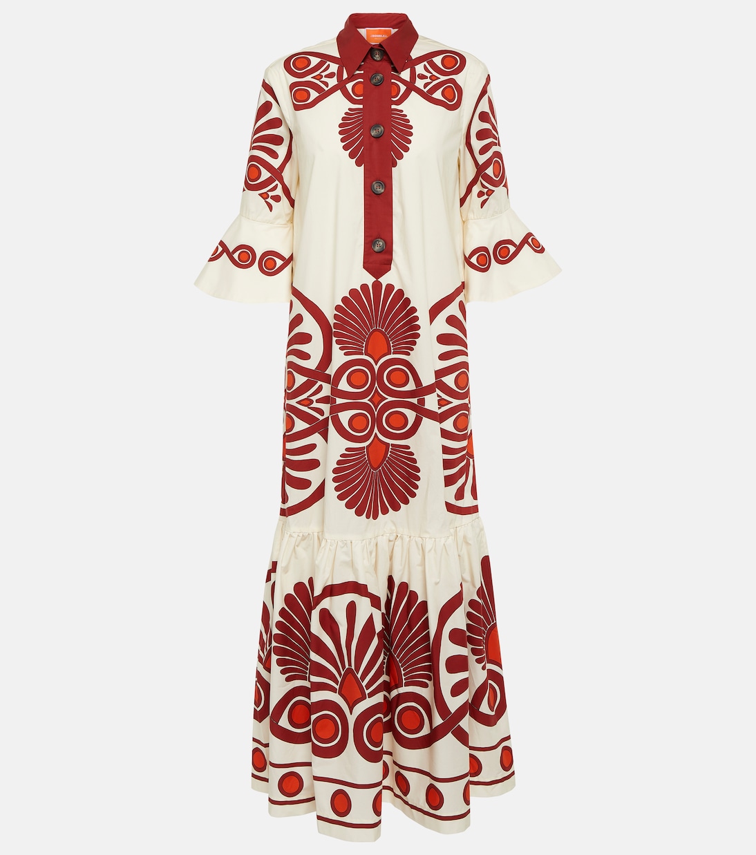 Maxikleid Artemis aus Baumwollpopeline | La DoubleJ