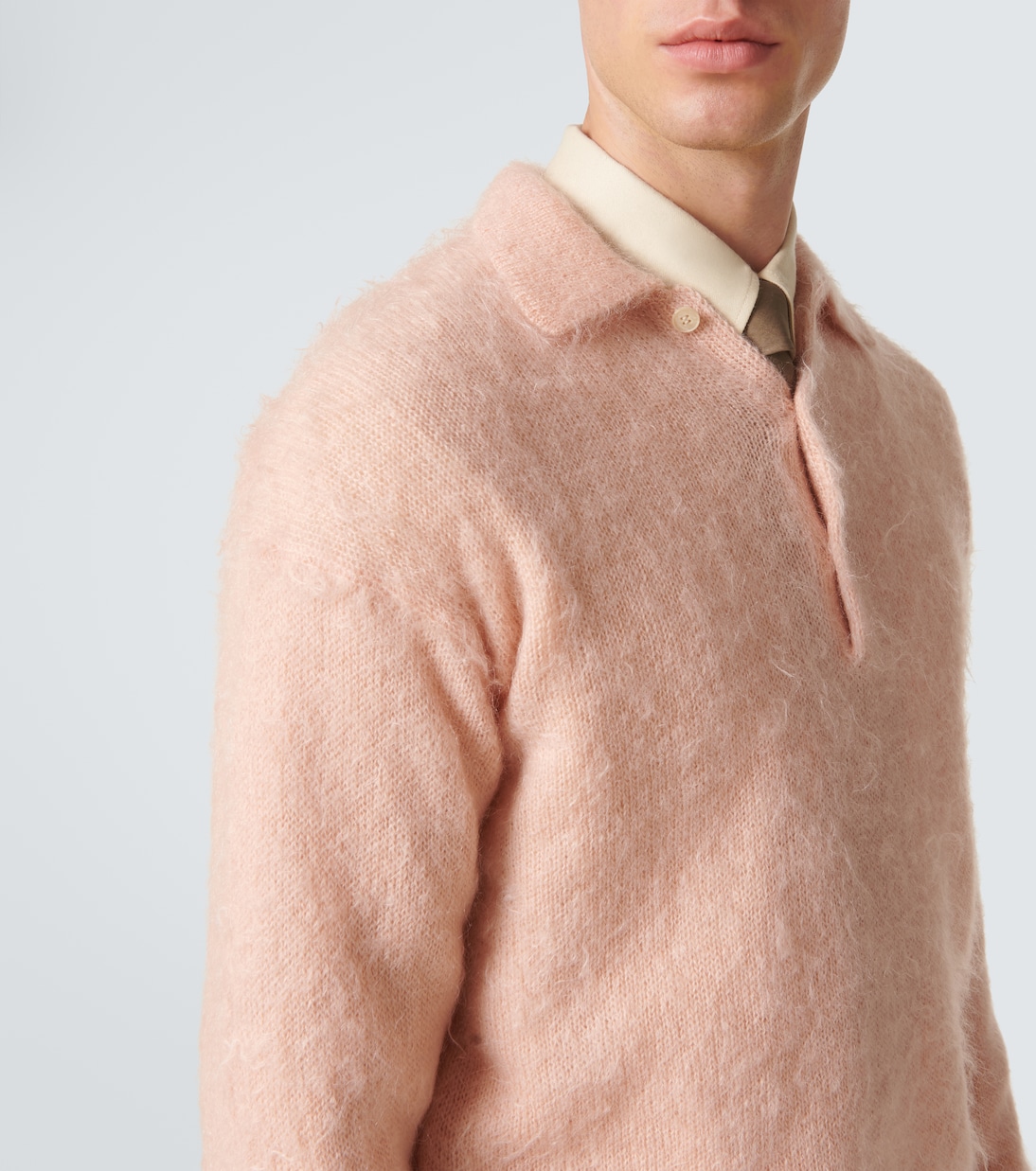 Polopullover aus Mohair und Wolle | Auralee
