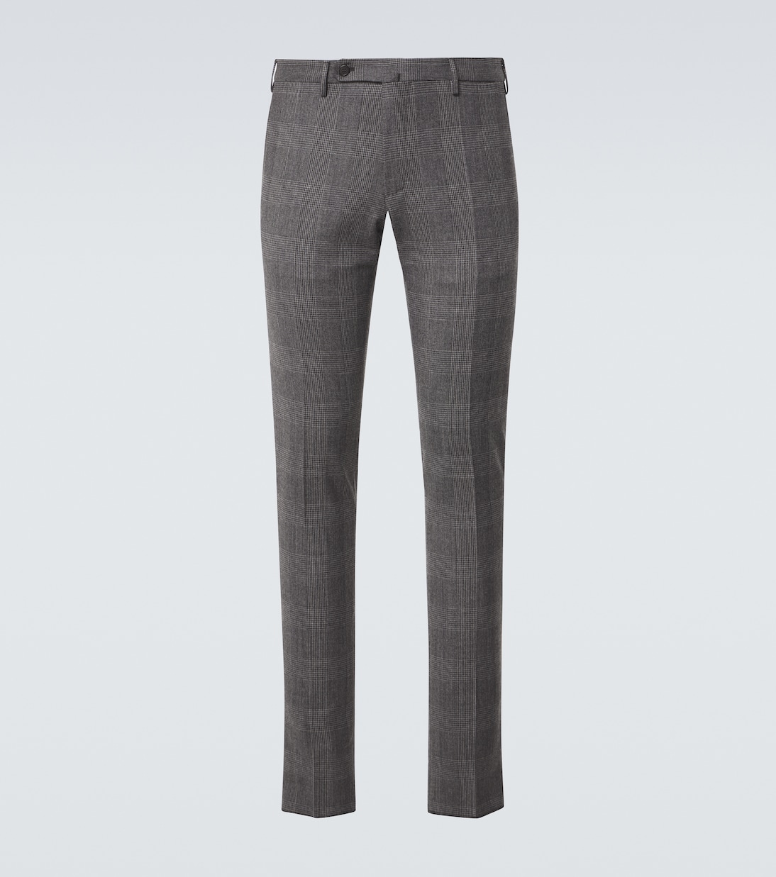 Pantalones slim de lana y cachemir a cuadros | Incotex