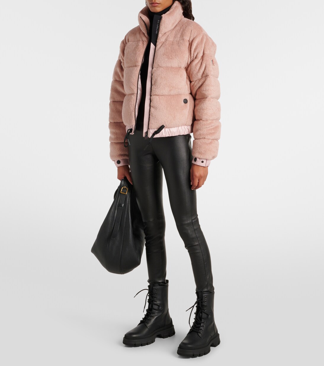 Chaqueta de Esquí Moncler Grenoble con Detalles de Pelo Sintético para Jóvenes