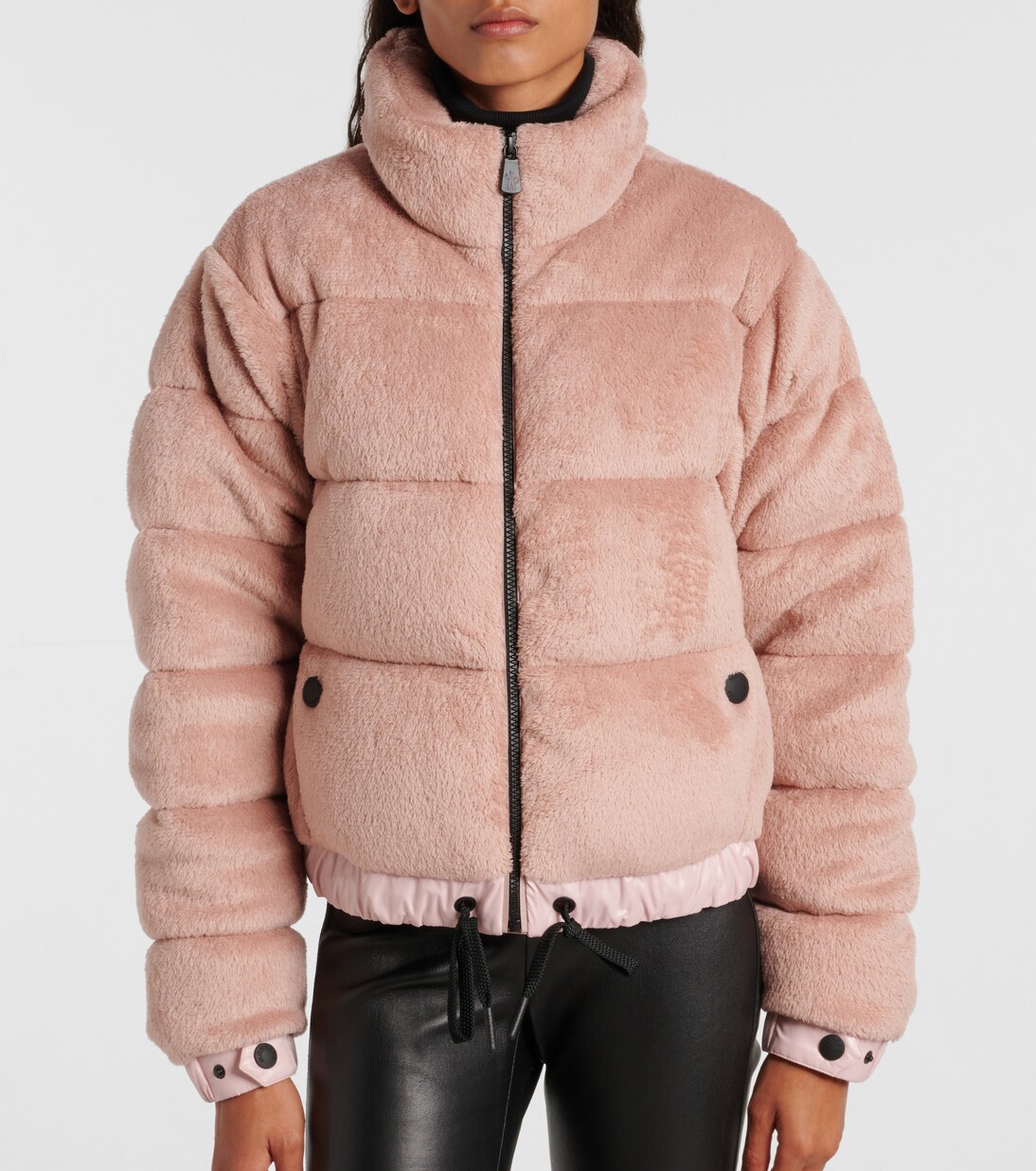 Chaqueta de Esquí Moncler Grenoble con Detalles de Pelo Sintético para Jóvenes