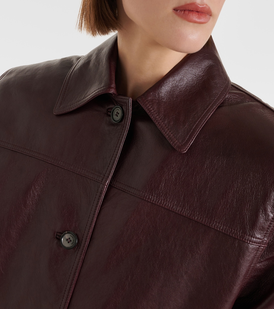Oversized leather jacket | Magda Butrym