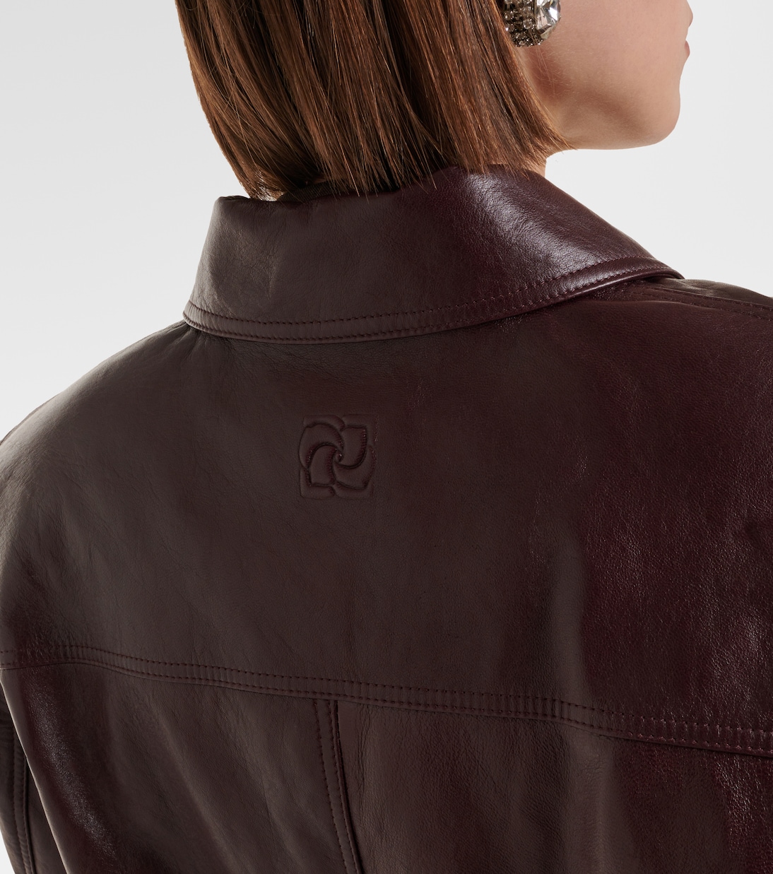Oversized leather jacket | Magda Butrym
