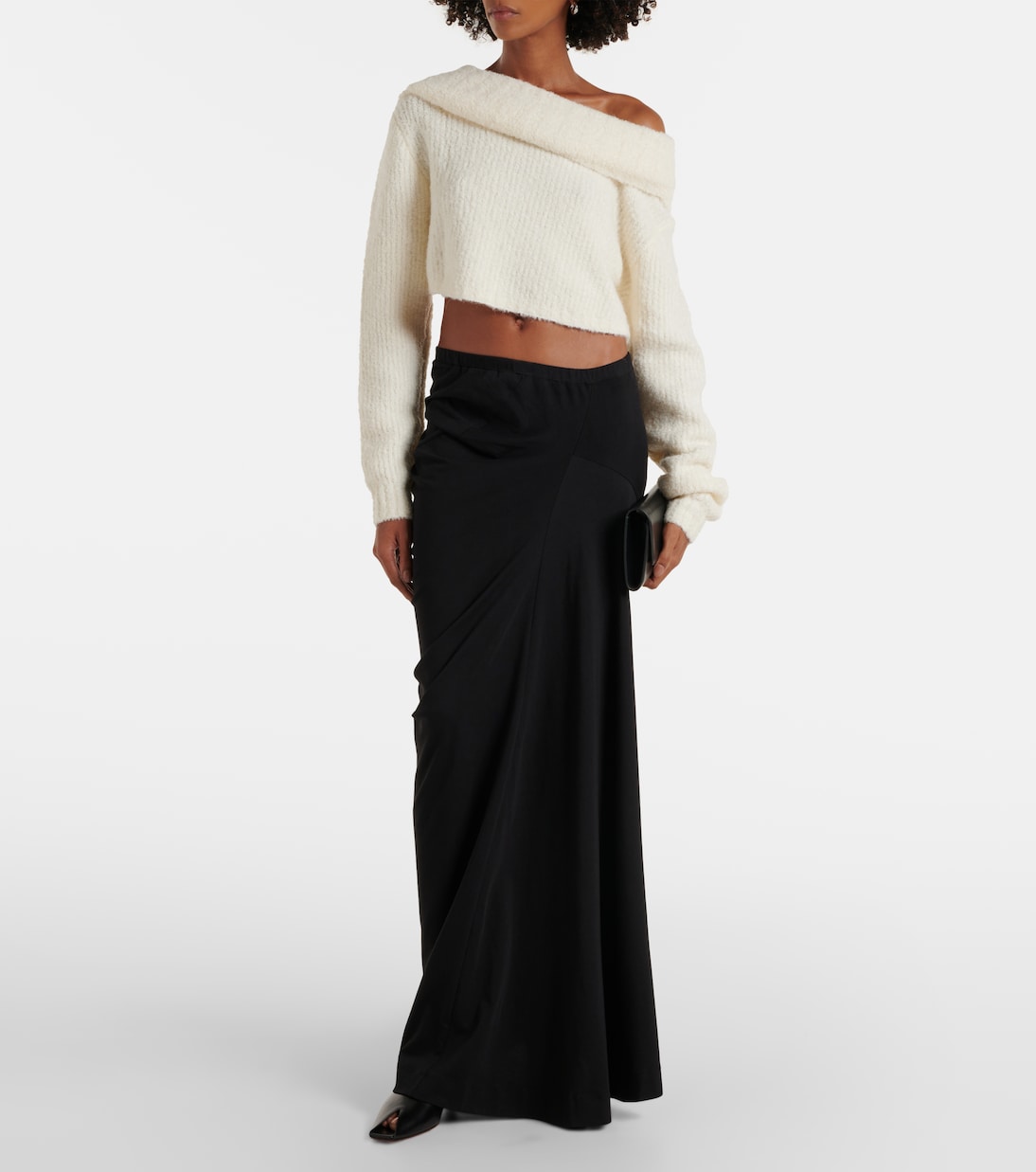 Off-shoulder bouclé sweater | Christopher Esber