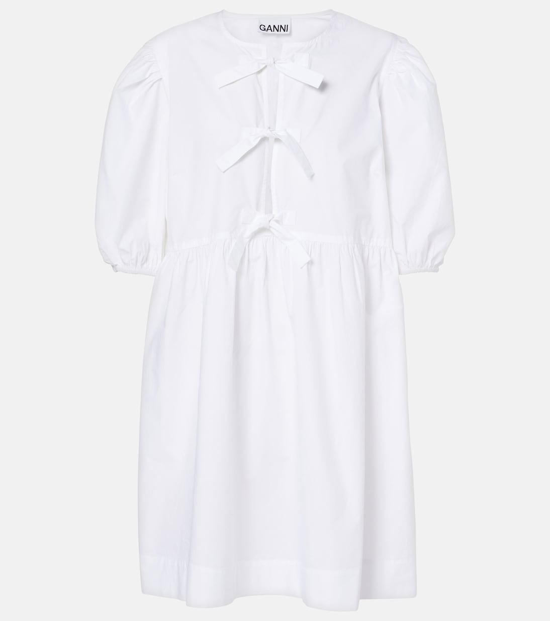 Minikleid aus Baumwollpopeline | Ganni