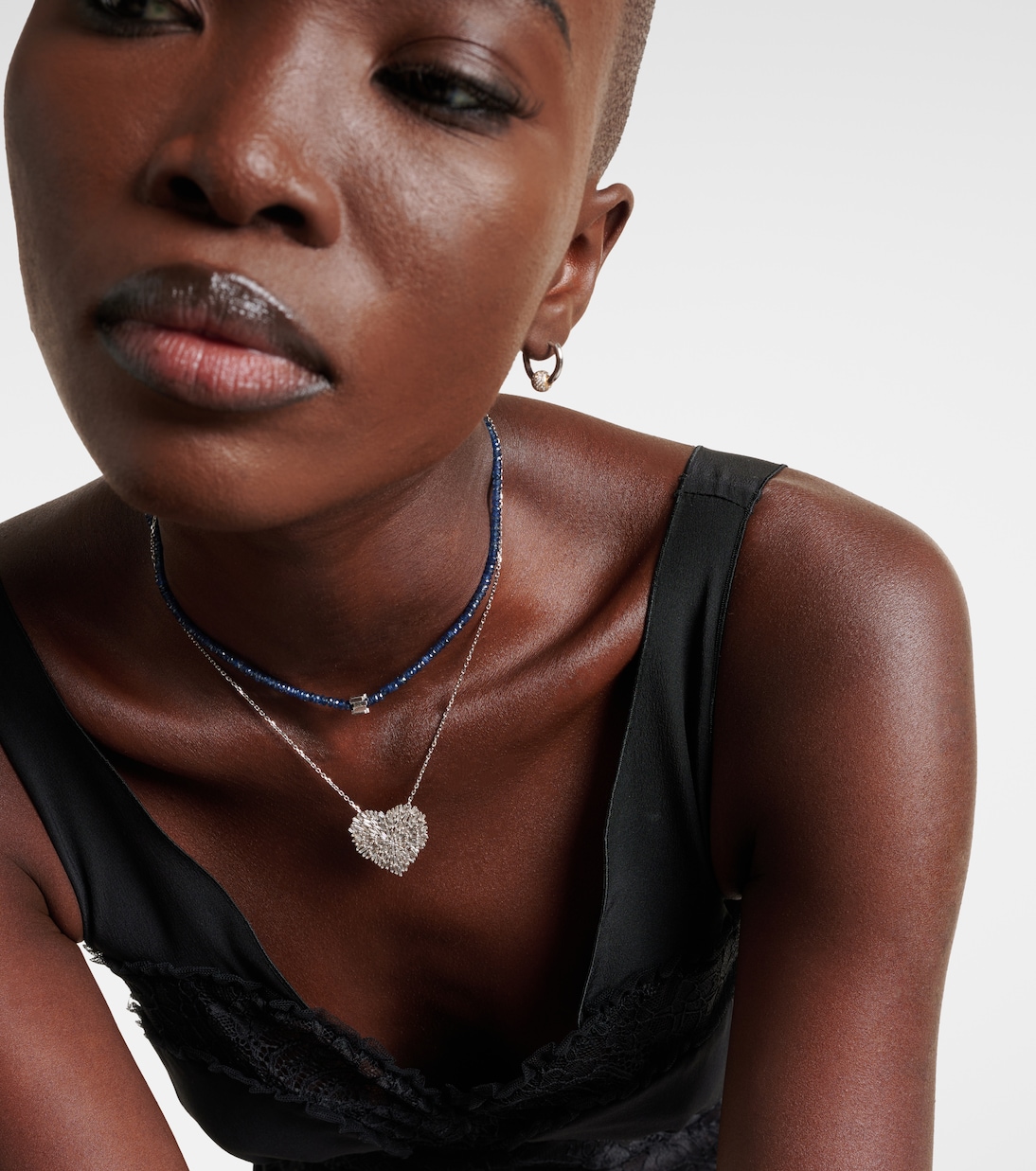 Collier en or blanc 18 ct et diamants | Suzanne Kalan