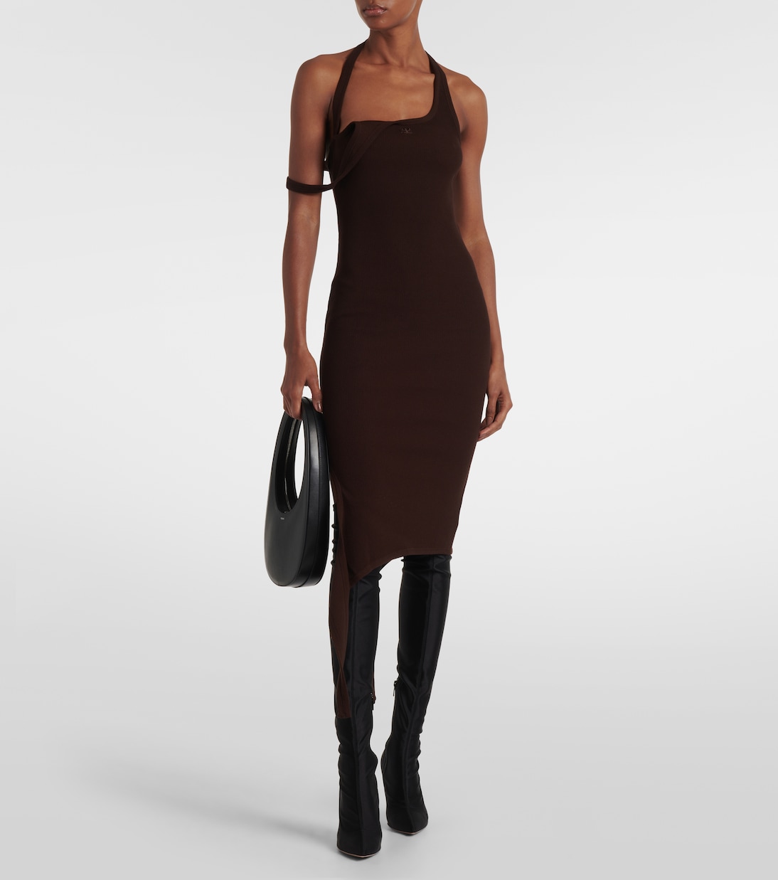 Abito midi Undressed in maglia a coste | Courrèges