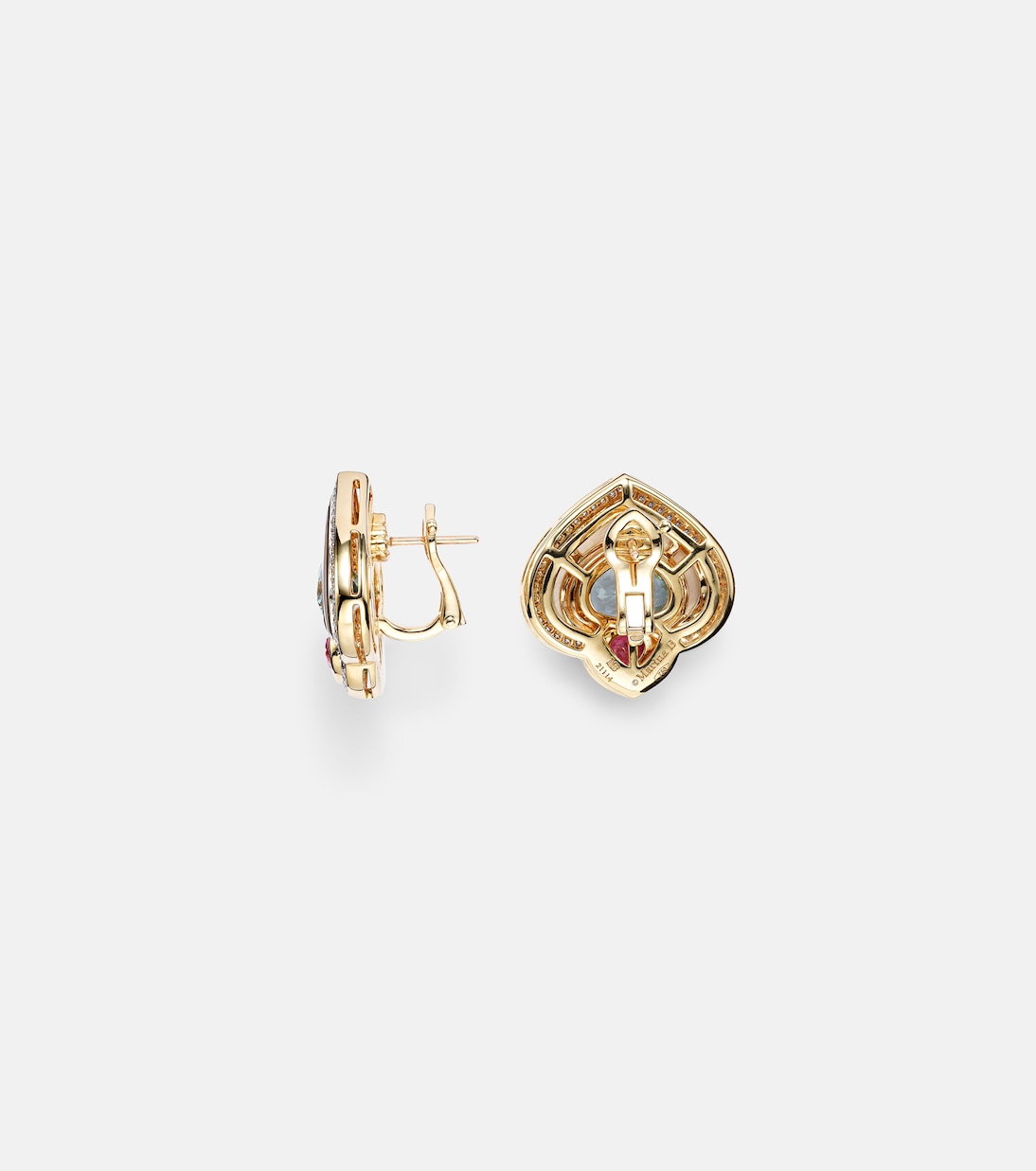 Orecchini Popillia in oro 18kt con pietre preziose | Marina B