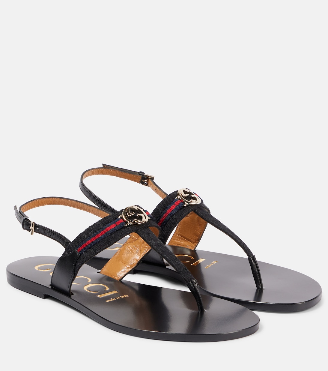 Sandalen Interlocking G aus Canvas | Gucci
