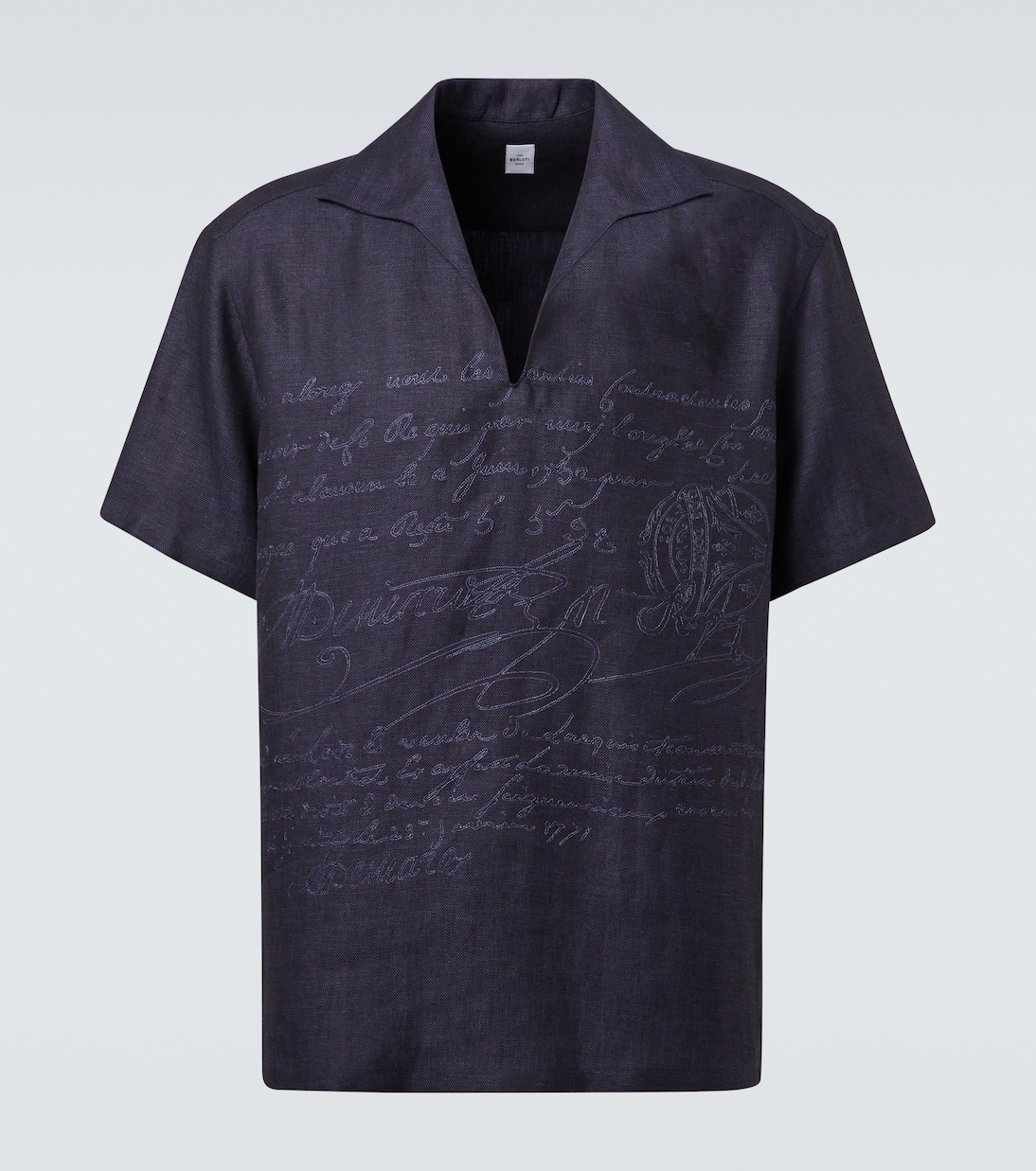 Polo de lino bordado | Berluti