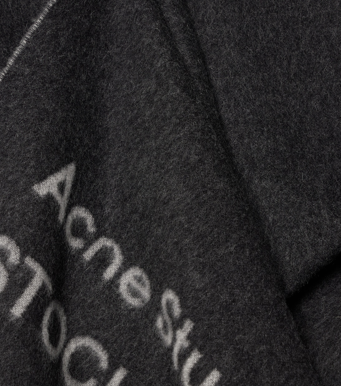 Scialle in lana con logo ACNE STUDIOS - Stile giovane e moderno