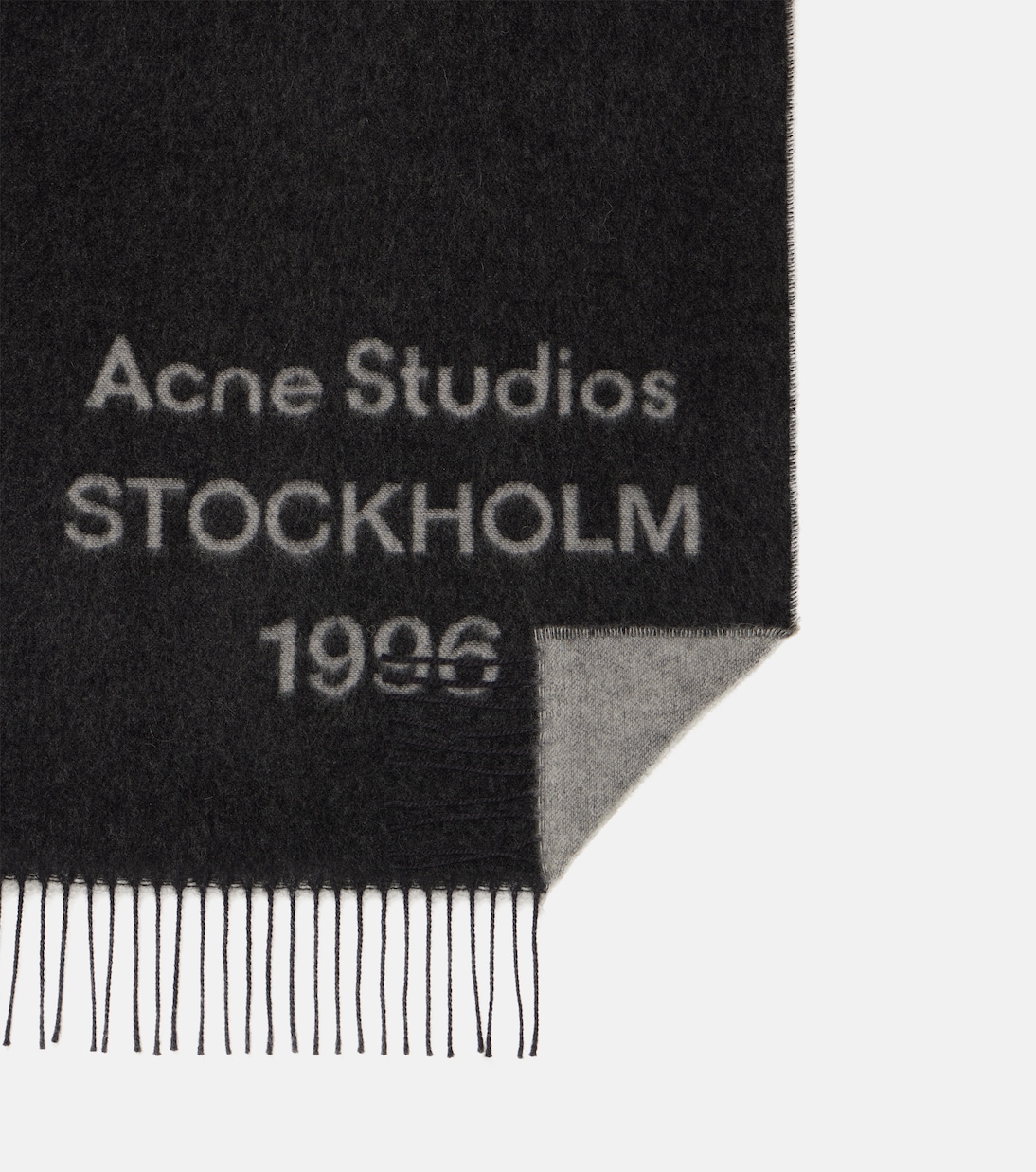 Scialle in lana con logo ACNE STUDIOS - Stile giovane e moderno